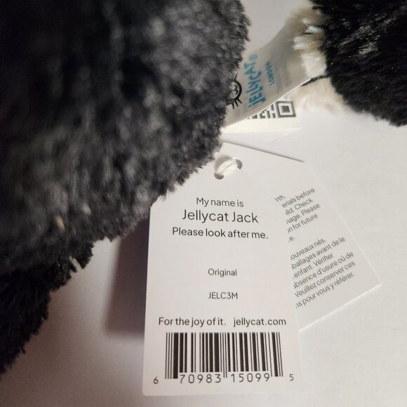 Jellycat Jack Cat Plush JELC3M 14" Tall Authentic Jellycat London New - Picture 6 of 7